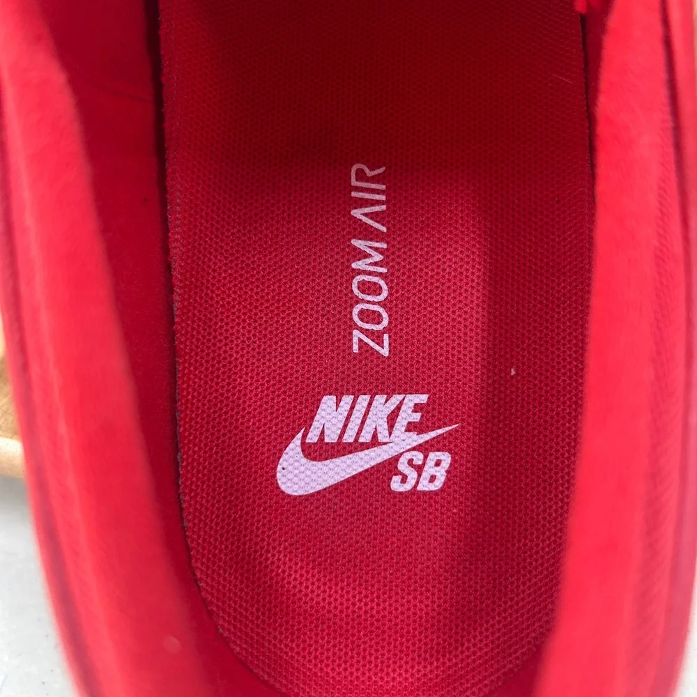Nike SB Zoom Stefan Janoski Canvas Red White Skate Shoes 615957-614 Mens Size 14